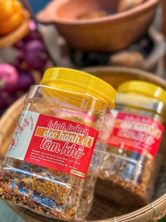 Dẻo Hành Ớt Tôm Khô Hũ