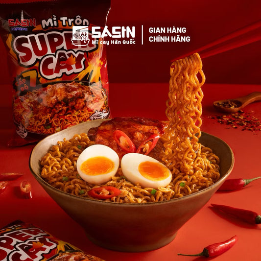 Mì Trộn Super Cay Sasin 3 gói