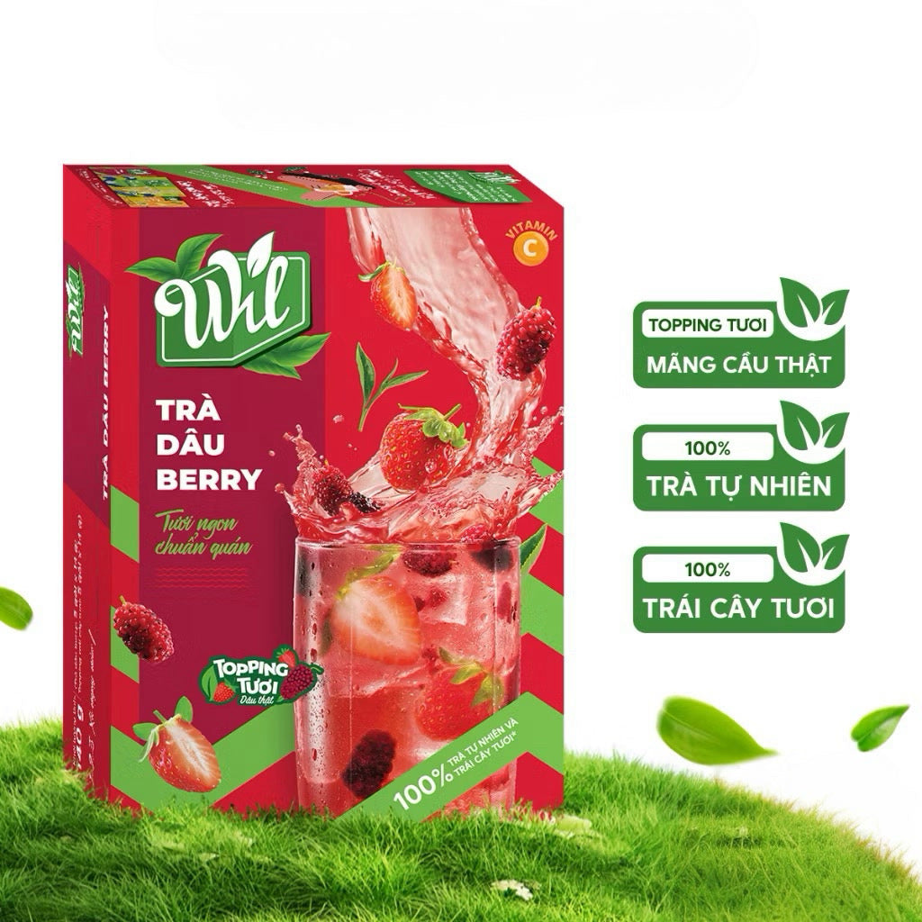 Trà Dâu Berry Topping Tươi Wil