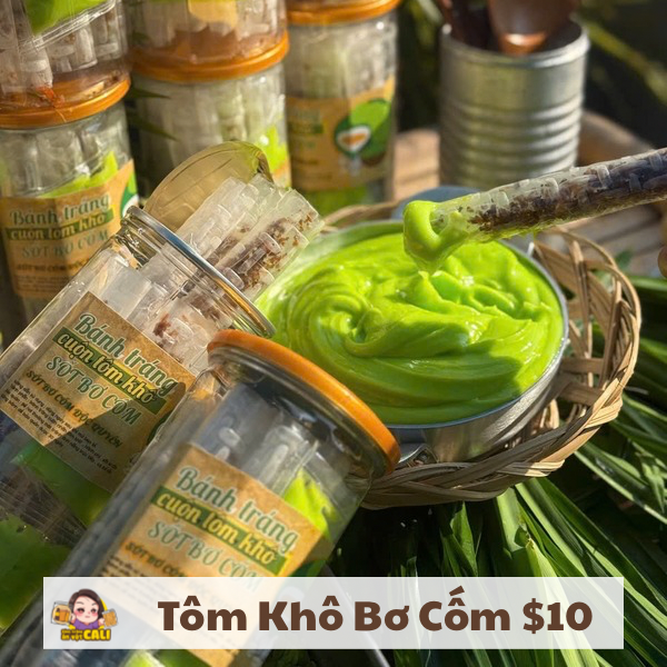 Cuộn Tôm Khô Sốt Bơ Cốm