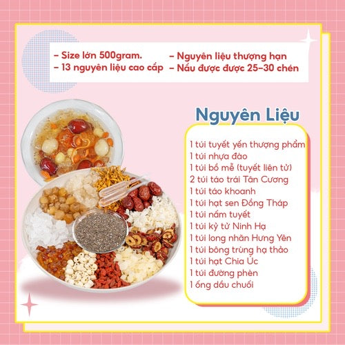 Set Chè Dưỡng Nhan 30-35 chén