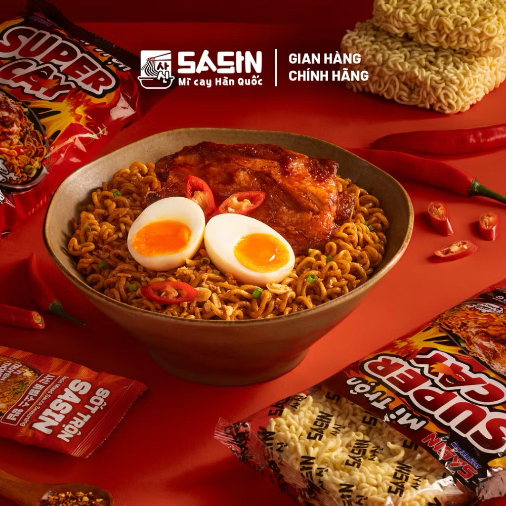 Mì Trộn Super Cay Sasin 3 gói