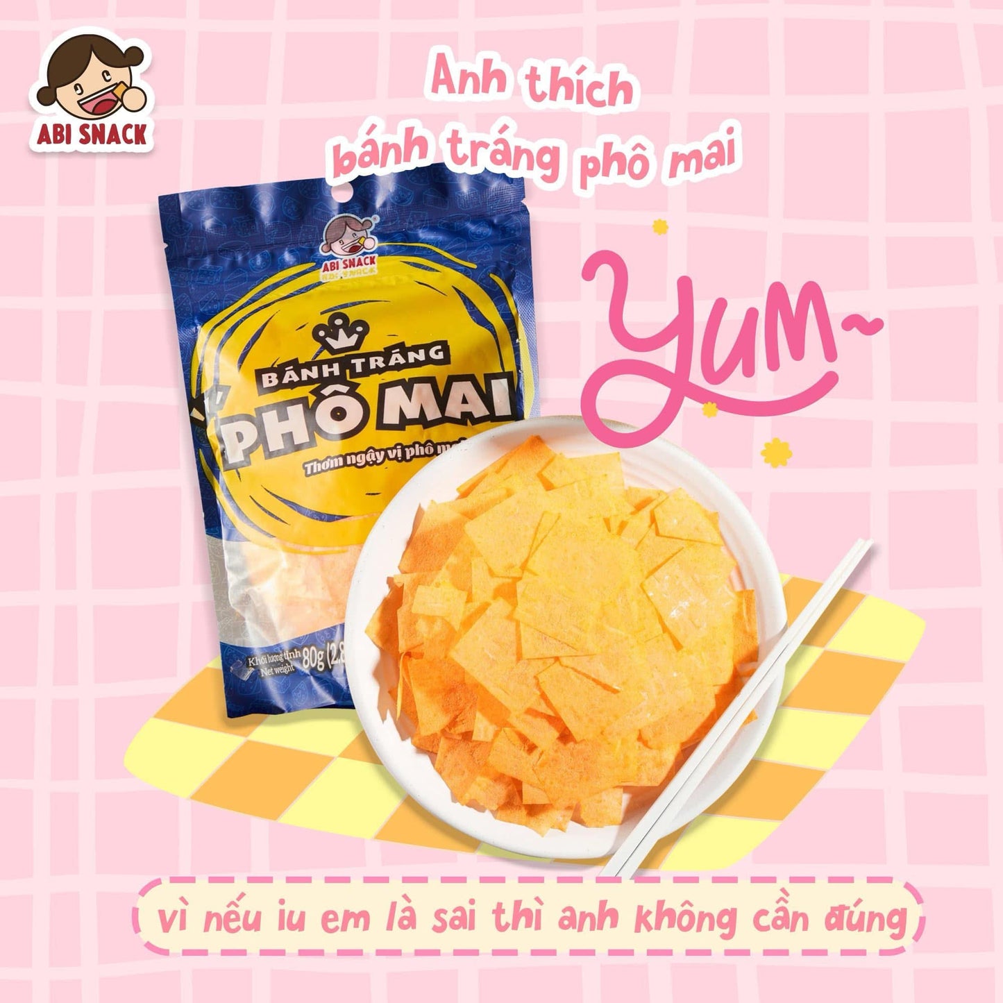 Bánh Tráng Phô Mai Abi - B3G1F