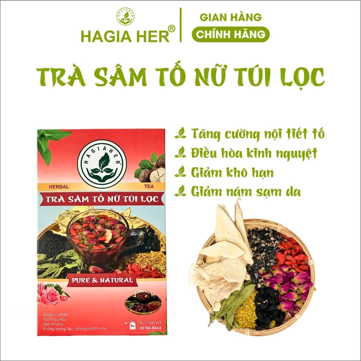 Trà Sâm Tố Nữ Túi Lọc