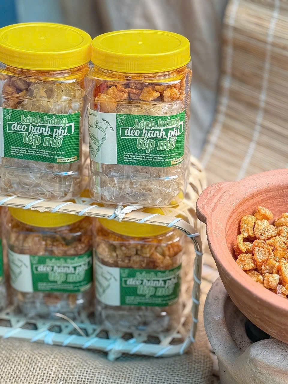 Dẻo Hành Phi Tóp Mỡ Hũ