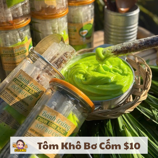 Cuộn Tôm Khô Sốt Bơ Cốm