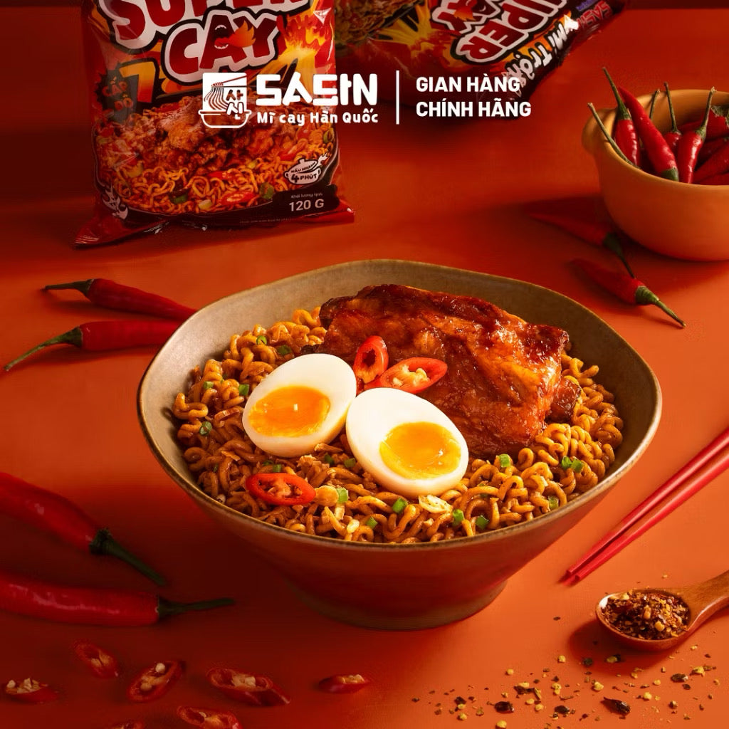 Mì Trộn Super Cay Sasin 3 gói