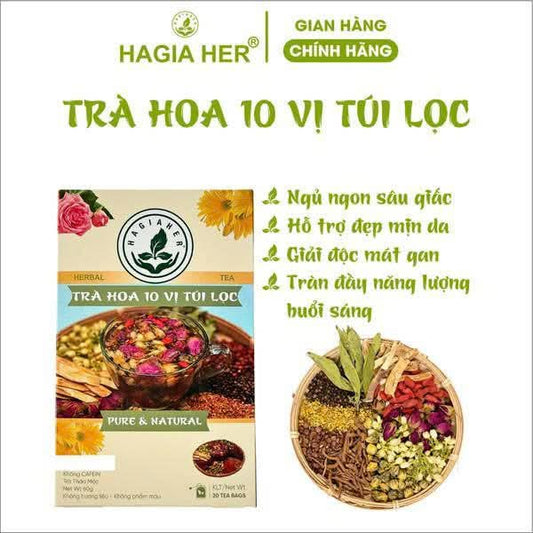 Trà Hoa 10 Vị Túi Lọc