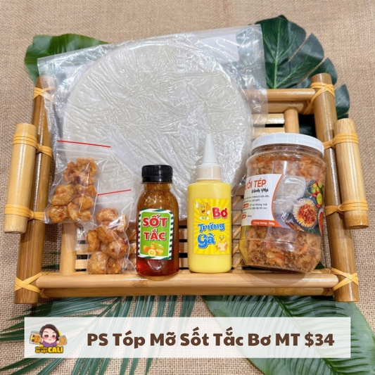 PSX Tóp Mỡ Sốt Tắc Bơ Muối Tép