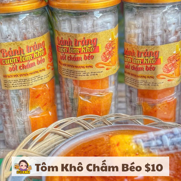 Cuộn Tôm Khô Sốt Chấm Béo