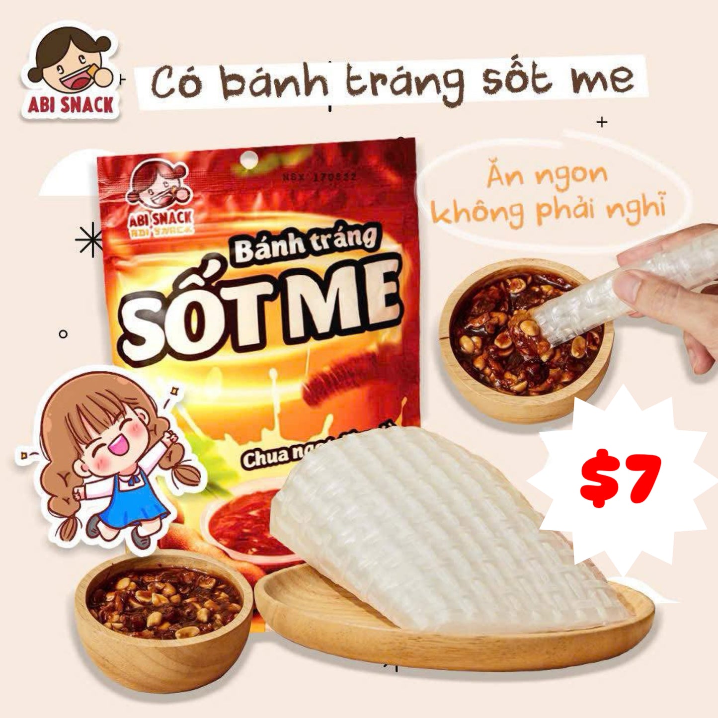Bánh Tráng Sốt Me ABI - B3G1F