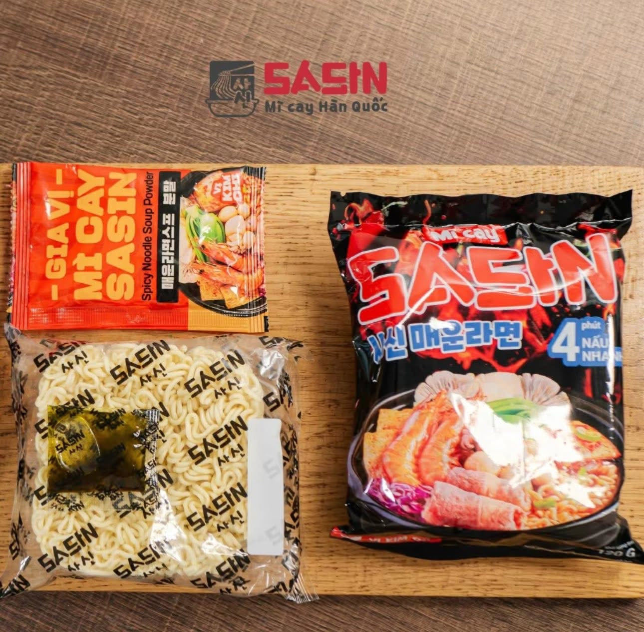 Mì Cay Sasin 3 Gói